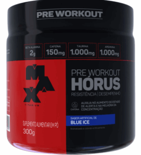 Pré treino Hórus 300g Blue Ice Max Titanium