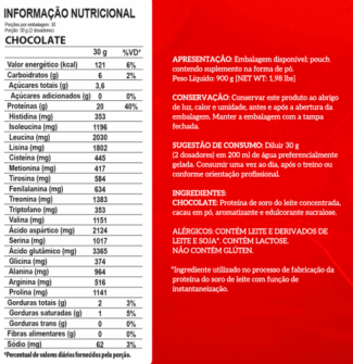 100% Whey 900g Refil – Integralmedica – Chocolate - Imagem 2