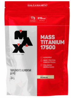 Mass Titanium Refil 3Kg - Baunilha Max Titanium