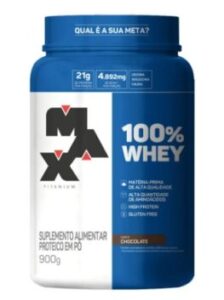 Max Titanium -100% Whey 900g Chocolate - Pote
