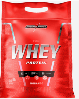 Nutri Whey 900g REFIL Integralmedica - Morango