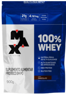 Max Titanium-100% Whey Refil 900G Chocolate