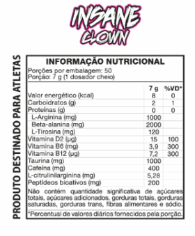 Insane Clown 350g – Demons Lab Sour Strips - Imagem 2