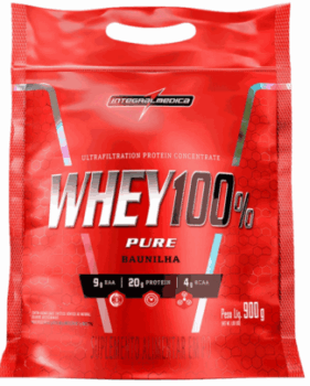 100% Whey 900g Refil Integralmedica - Baunilha