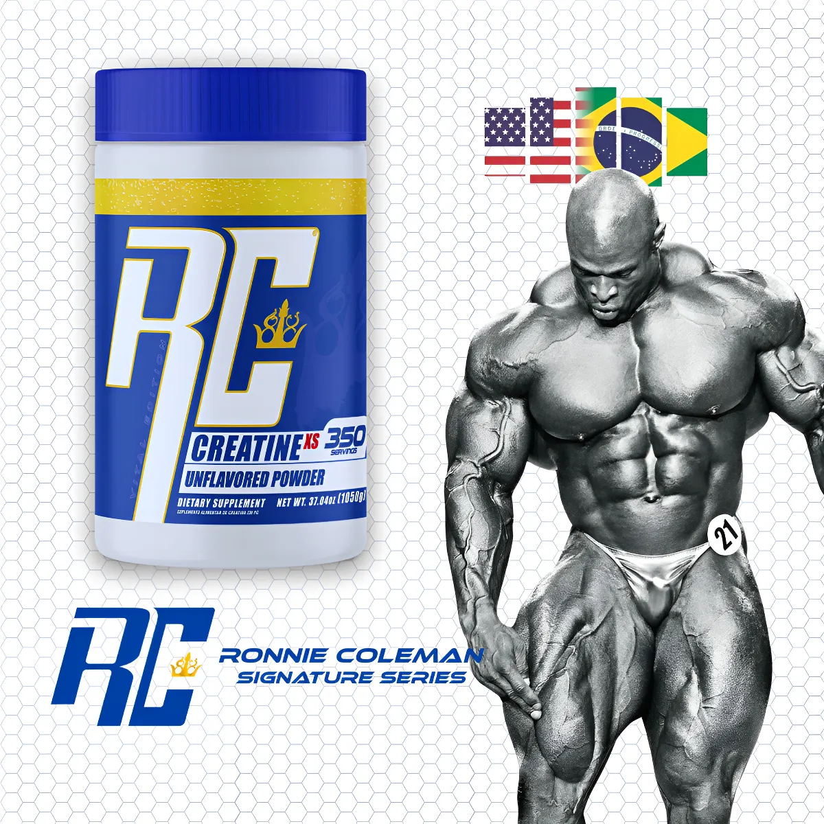 Creatina Ronnie Koleman 1Kg monohidratada Importada - Imagem 6